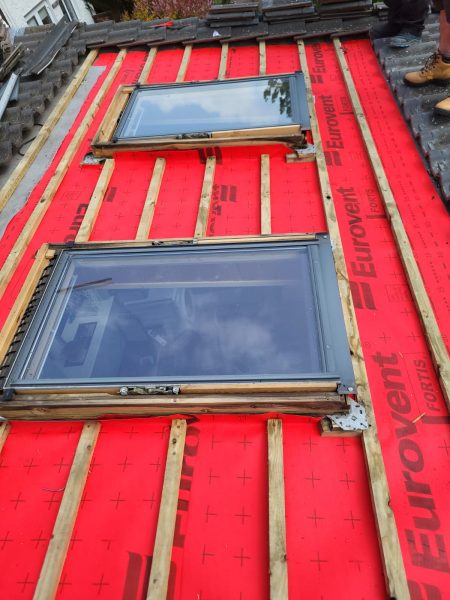 Skylight being repaired in Chester